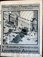 Grand Palais 1919. Luchtvaarttentoonstelling. Poster / Adv., Ophalen of Verzenden, Gebruikt, Kaart, Foto of Prent
