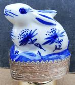 Haas. Trinket box. Porselein/metaal. Vintage., Ophalen, Zo goed als nieuw