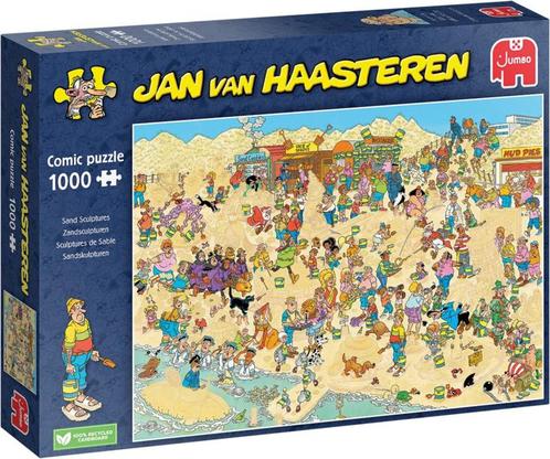 Jan van Haasteren - Zandsculpturen - 1000 stukjes, Hobby en Vrije tijd, Denksport en Puzzels, Nieuw, Legpuzzel, 500 t/m 1500 stukjes
