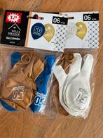 Nieuw/goud-wit-bauw 50 jaar ballonnen/abraham Sarah 2x6, Ophalen of Verzenden, Nieuw, Versiering, Abraham of Sarah