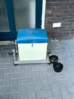 Viskoffer met plateau en diverse hengels, Ophalen, Gebruikt, Complete set
