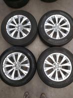 VW Tiguan originele 17" LM velgen winterbandenset 5x112 ZGAN, Auto-onderdelen, 215 mm, 17 inch, Banden en Velgen, Winterbanden