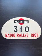 Martini Radio Rallye 1961 rallyschild, Verzamelen, Automerken, Motoren en Formule 1, Ophalen of Verzenden