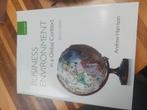 Business Environment in a Global Context 9780199672585, Zo goed als nieuw, Andrew Harrison, Alpha, HBO