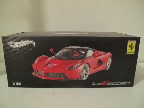 Ferrari LaFerrari - Mattel ELITE 1/18 ref : BCT79, Hobby en Vrije tijd, Modelauto's | 1:18, Zo goed als nieuw, Auto, Hot Wheels