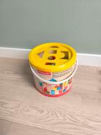 Houten blokken emmer met vormensorteerder, Ophalen of Verzenden, Zo goed als nieuw, Overige merken