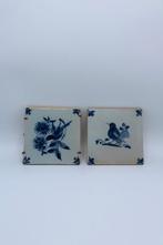 2 Antieke Hollandse Tegels, Antiek en Kunst, Ophalen of Verzenden