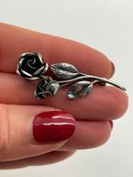A36 Prachtige zilveren TEKA broche roos, Sieraden, Tassen en Uiterlijk, Antieke sieraden, Ophalen of Verzenden, Zilver, Broche