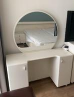 Witte kaptafel, Huis en Inrichting, Tafels | Kaptafels, Ophalen, Gebruikt, 50 tot 100 cm, Minder dan 100 cm