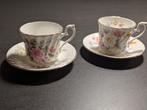2 Engelse Bone China Kop en Schotels, Ophalen, Gebruikt, Overige stijlen, Kop(pen) en/of Schotel(s)