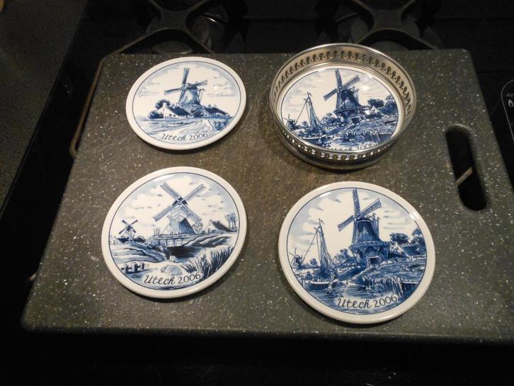 Royal Goedewaagen Delfts Blauwe onderzetters, Antiek en Kunst, Antiek | Servies los, Ophalen of Verzenden