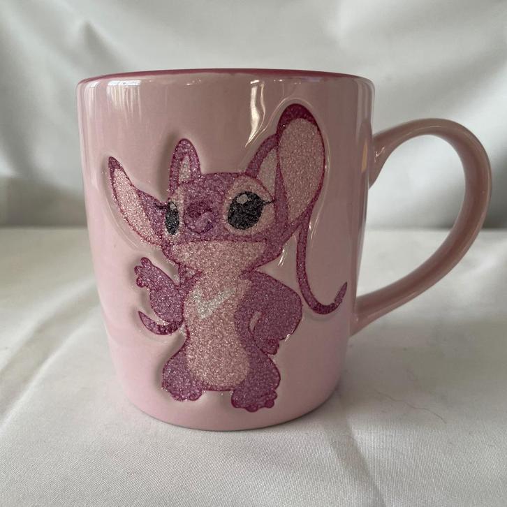 Disney Stitch / Angel glitter mok – Disneyland Resort Paris, Verzamelen, Disney, Nieuw, Servies, Overige figuren, Ophalen of Verzenden