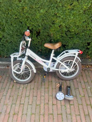 Cooper Kinderfiets wit 14 inch met of zonder zijwieltjes beschikbaar voor biedingen