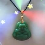 Lachende Chinese Boeddha met koordketting, Sieraden, Tassen en Uiterlijk, Kettingen, Ophalen, Nieuw, Zwart, Met hanger