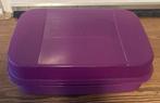 Paarse Tupperware Lunchbox Bewaardoos, Ophalen of Verzenden, Zo goed als nieuw, Paars, Bus of Trommel