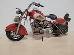 Indian motor rood XL formaat metalen miniatuur blikken model