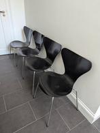 Arne Jacobsen Fritz Hansen Vlinderstoelen serie 7 zwart, Zwart, Design, Ophalen of Verzenden, Zo goed als nieuw