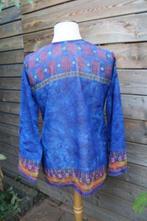 Tuniek blauw India mt L transparant AANBIEDING, Kleding | Dames, Blauw, Maat 42/44 (L), Ophalen of Verzenden, Zo goed als nieuw