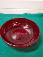 Schaal rood glas met luchtbellen, Ophalen of Verzenden, 'T Olde Gre-j, Info@toldegrej.nl, Endepoelstraat 20f Didam