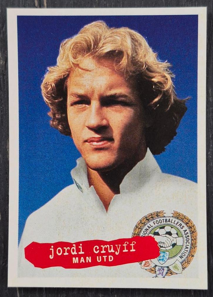 Panini sticker Jordi Cruyff - Manchester United FC, 96/97, Verzamelen, Sportartikelen en Voetbal, Zo goed als nieuw, Poster, Plaatje of Sticker