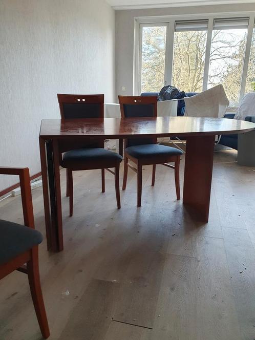 Eettafel, hobbytafel en stoelen, Huis en Inrichting, Tafels | Eettafels, Gebruikt, 50 tot 100 cm, 150 tot 200 cm, Vijf personen of meer
