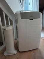 Whirlpool mobiele airco, Witgoed en Apparatuur, Airco's, Ophalen, Verwarmen, Zo goed als nieuw, Afstandsbediening