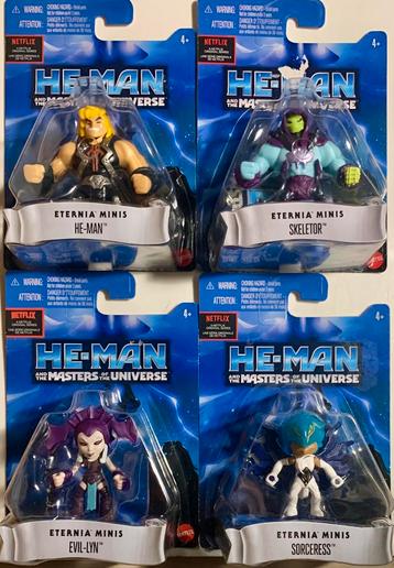 4 Masters of the Universe Eternia Mini's [Mattel]  beschikbaar voor biedingen