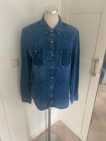 AG Jeans overhemd - Maat M - Blauw beschikbaar voor biedingen