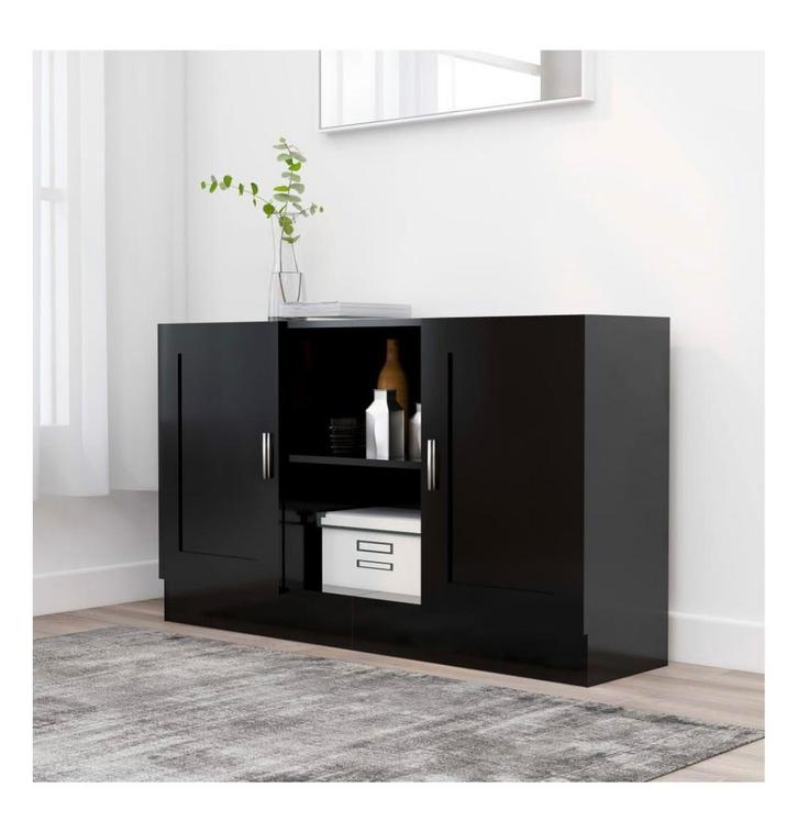 Zwart TV Meubel/Dressoir - Zo Goed Als Nieuw!, Huis en Inrichting, Kasten | Dressoirs, Zo goed als nieuw, 100 tot 150 cm, 25 tot 50 cm