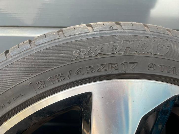 VW Polo GTI Velgen+Banden 17 inch, Auto-onderdelen, Banden en Velgen, Banden en Velgen, Zomerbanden, 17 inch, 215 mm, Personenwagen