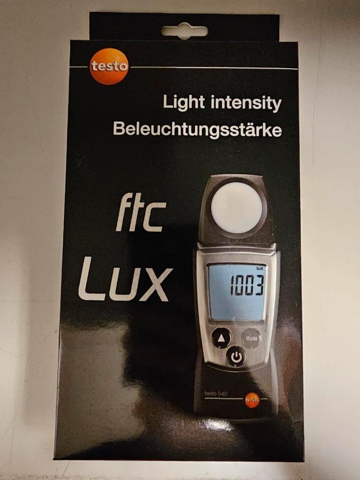 Testo Lux Meter - Lichtmeter, Doe-het-zelf en Verbouw, Meetapparatuur, Ophalen of Verzenden