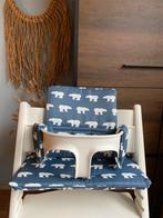 Blauwgrijs ijsbeer kussenset voor kinderstoel stokke, Ophalen of Verzenden, Nieuw, Meegroeistoel, Stoelverkleiner