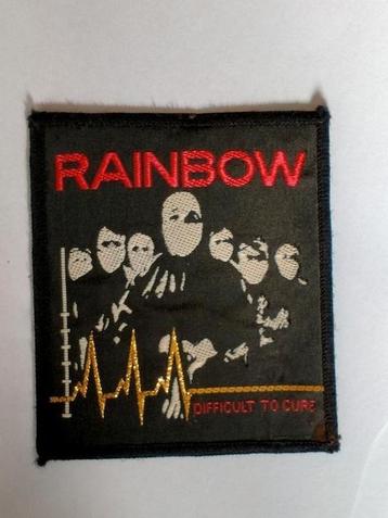Rainbow difficult to cure vintage muziek kleding patch  beschikbaar voor biedingen