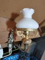 Lampje met wit glazen kap, Huis en Inrichting, Lampen | Wandlampen, Ophalen of Verzenden, Gebruikt