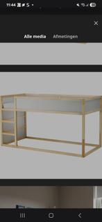 Omkeerbaar bed ikea met lattenbodem en gordijnrails, Kinderen en Baby's, Kinderkamer | Stapelbedden en Hoogslapers, Ophalen, Zo goed als nieuw