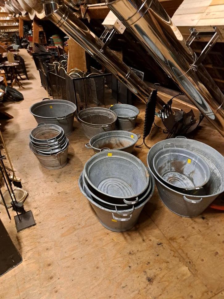 Zinken teil /wastobbe groot, Antiek en Kunst, Curiosa en Brocante, Ophalen