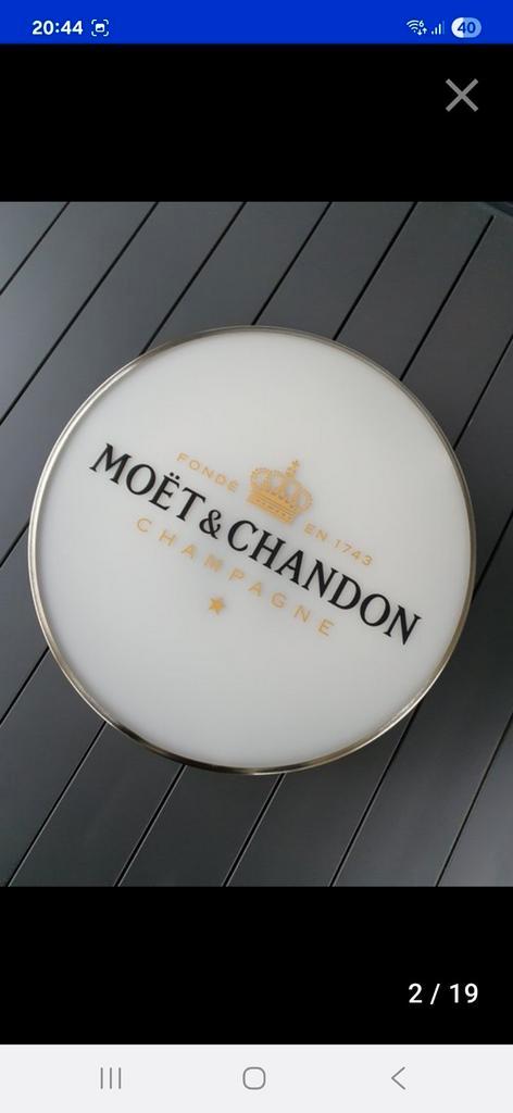 Lichtbord champagne Moët&Chandon., Verzamelen, Merken en Reclamevoorwerpen, Zo goed als nieuw, Ophalen of Verzenden