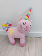 Knuffel Hema poes kat roze Unicorn eenhoorn K9453, Ophalen of Verzenden, Zo goed als nieuw, Poes