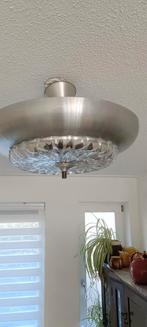 Vintage Bauhaus Lamp - Aluminium & Glas, Huis en Inrichting, Lampen | Plafondlampen, Ophalen, Glas