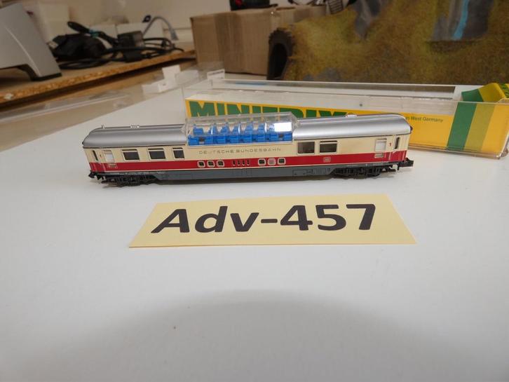Adv-457 N Spoor TEE Panoramawagon13019 Minitrix, Hobby en Vrije tijd, Modeltreinen | N-Spoor, Zo goed als nieuw, Wagon, Gelijkstroom