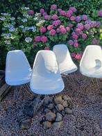 Vintage fiberglas  (Tess-co New York) Eames DSR stoelen, Huis en Inrichting, Stoelen, Ophalen, Kunststof, Gebruikt, Wit