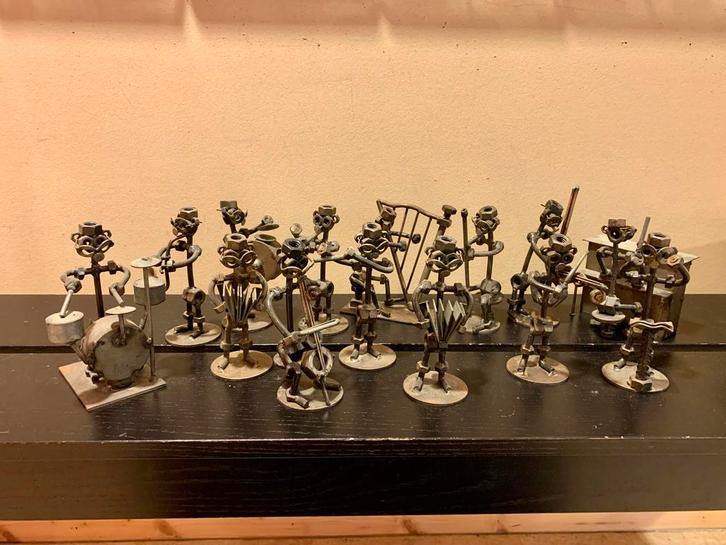 Metalen Muziekbeeldjes, Muziek en Instrumenten, Overige Muziek en Instrumenten, Gebruikt, Ophalen