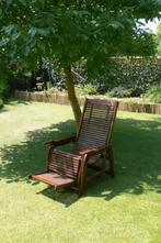 lounge tuinzetel, Ophalen, Zo goed als nieuw, Hout, Verstelbaar