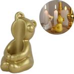 Bearhug kandelaar - 6x5x8 cm - goud, Ophalen of Verzenden, Nieuw, Metaal, Minder dan 25 cm