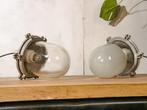 2X Bully Mijnlampen - EOW gepolijste hanglampen industrieel, Antiek en Kunst, Antiek | Lampen, Ophalen of Verzenden