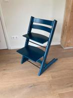 Trip trap kinderstoel donkerblauw, Kinderen en Baby's, Kinderstoelen, Ophalen of Verzenden, Gebruikt, Overige typen, Aanschuifbaar