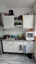 Bruynzeel keukenblok met bovenkasten en aanrechtblad, Huis en Inrichting, Keuken | Complete keukens, Ophalen, Gebruikt, Wit, Enkelwandige keuken
