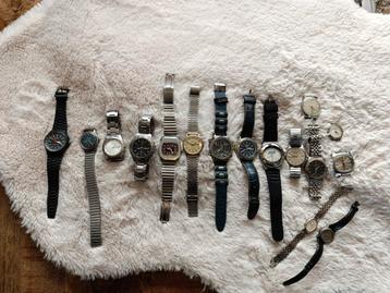 16 oude retro antieke horloges  beschikbaar voor biedingen