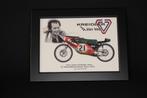 Print in lijst van Veen Kreidler 50cc #21 Jan de Vries (NED), Minder dan 50 cm, Nieuw, Ophalen of Verzenden, Minder dan 50 cm