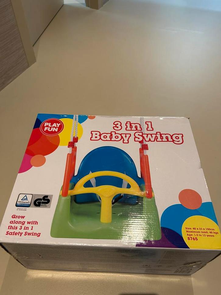 3-in-1 schommel – nieuw in doos | 1,5 t/m 12 jaar, Kinderen en Baby's, Speelgoed | Buiten | Speeltoestellen, Nieuw, Schommel, Ophalen of Verzenden